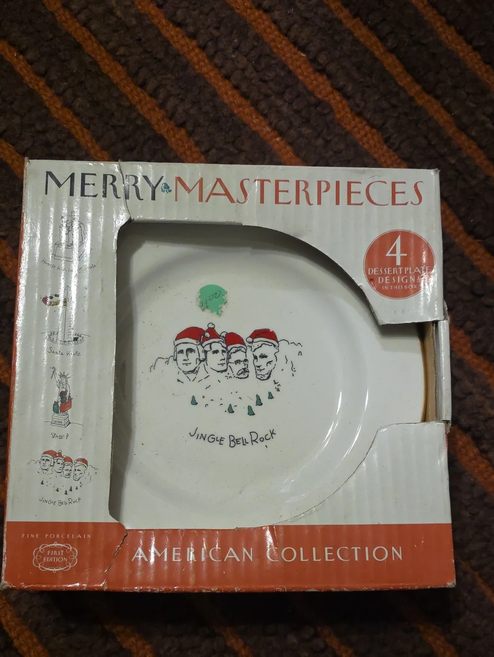 Vintage Merry Masterpiece 4 Piece Dish Set